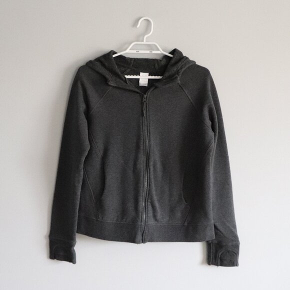 Lole Womens Grey Sz M Full Zip Hooded Athletic Comfy Fleece Sweater - Picture 1 of 14